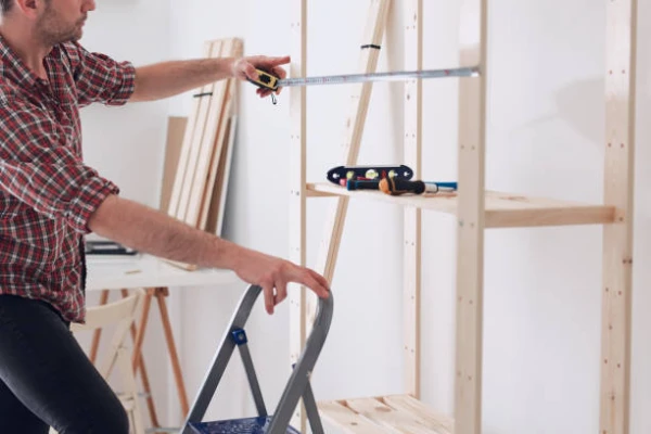 Built-In Shelving Installation